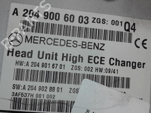 Radio MERCEDES-BENZ C-CLASS T-Model (S204) C 200 CDI (204.201) | BP21295808E6 