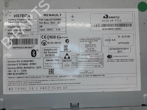 Radio RENAULT TWINGO III (BCM_, BCA_) 1.0 SCe 70 (BCMB) | BP21297399E6 