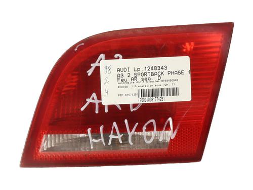 Used Right tailgate light Right tailgate light AUDI A3 Sportback (8PA) 2.0 TDI 16V quattro (140 hp) 21371449 21371449