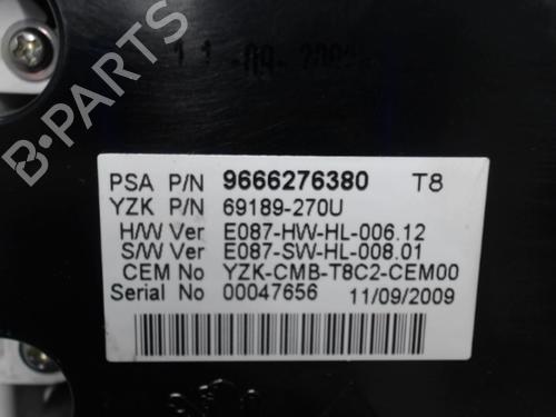 Instrument cluster PEUGEOT 3008 I MPV (0U_) 1.6 HDi | BP21312568C47 