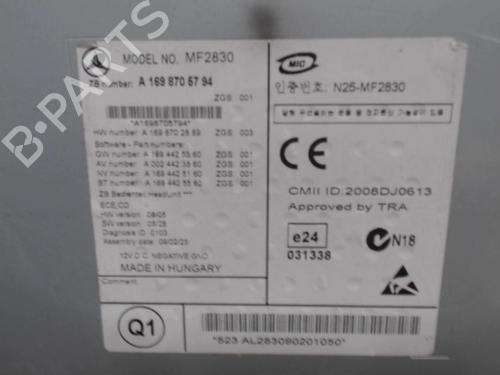 Radio MERCEDES-BENZ B-CLASS Sports Tourer (W245) B 160 (245.231) | BP21307963E6 