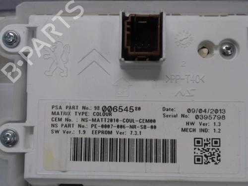 Instrument cluster PEUGEOT 208 I (CA_, CC_) 1.6 HDi | BP21307534C47 