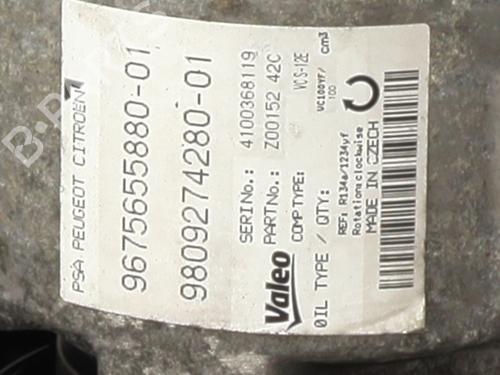 Used AC compressor AC compressor PEUGEOT 308 SW II (LC_, LJ_, LR_, LX_, L4_) 2.0 BlueHDi 150 (150 hp) 29056910 29056910