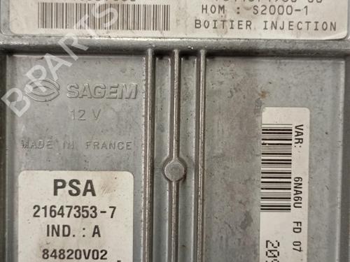 Used Engine control unit (ECU) PEUGEOT PARTNER Box Body/MPV (5_, G_) 1.9 D (69 hp) 21369343
