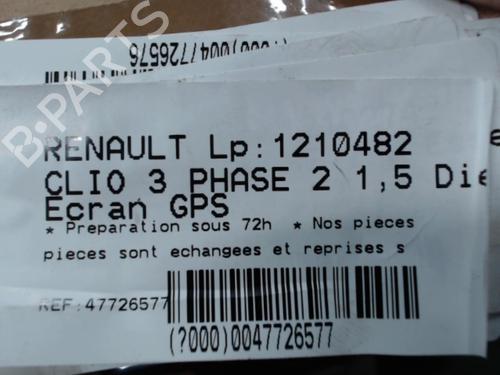 Multifunctionele display RENAULT CLIO III (BR0/1, CR0/1) 1.5 dCi (BR0H, CR0H, CR1S, BR1S) (106 hp) 21302048