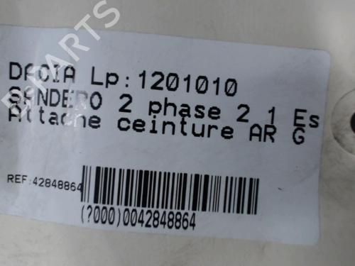 Seat buckle DACIA SANDERO II 1.0 SCe 75 (B8JC, B8JD) | BP21294136I32 