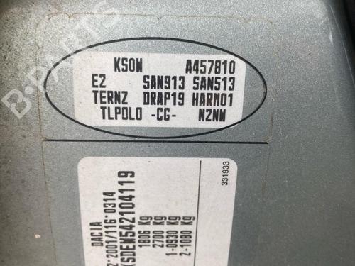 Left tailgate DACIA LOGAN MCV (KS_) 1.5 dCi (KS0W) | BP38631941C76  - Image 20