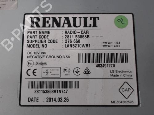 Used Radio RENAULT CLIO IV (BH_) 1.5 dCi 75 (75 hp) 21299677