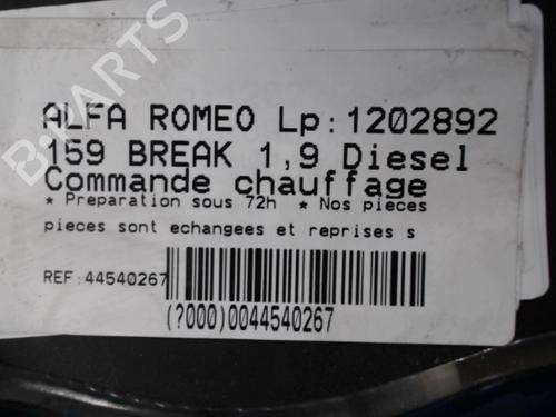 Climate control ALFA ROMEO 159 Sportwagon (939_) 1.9 JTDM 16V (939BXC1B, 939BXC12) | BP21294006I5 
