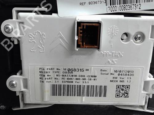Instrument cluster PEUGEOT 508 SW I (8E_) 2.0 HDi RXH Hybrid4 | BP21308698C47 