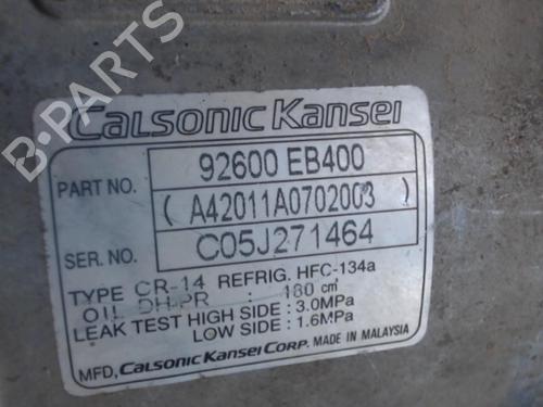 AC compressor NISSAN NAVARA NP300 (D40) 2.5 dCi 4WD | BP21318954M34 