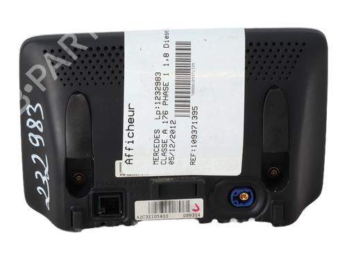Display monitor MERCEDES-BENZ A-CLASS (W176) A 180 CDI (176.000) | BP27558951C48