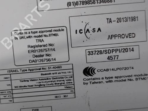 Radio RENAULT TWINGO III (BCM_, BCA_) 0.9 TCe 90 (BCM9, BCM2) | BP21294469E6 