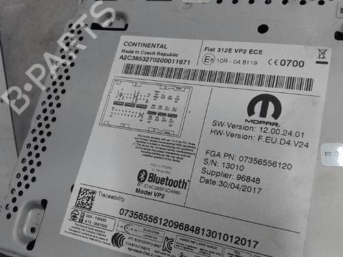 Radio FIAT 500 (312_) 1.2 (312AXA1A) | BP21319661E6 