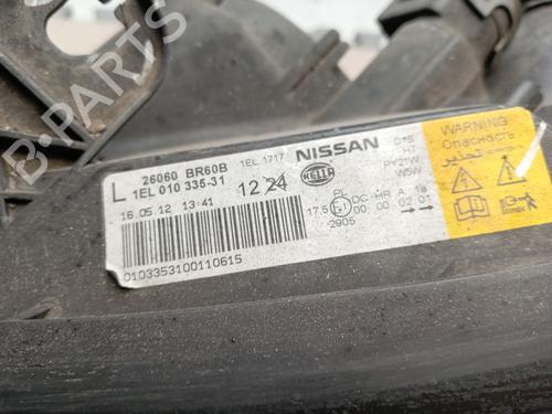 Left headlight NISSAN QASHQAI / QASHQAI +2 I (J10, NJ10, JJ10E) 1.5 dCi | BP27652173C28 