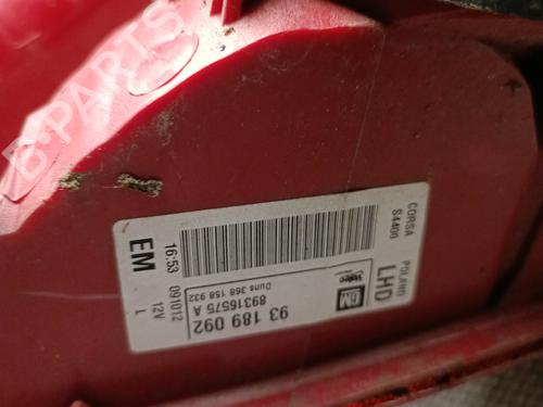 Left taillight OPEL CORSA D (S07) 1.4 (L08, L68) | BP21325916C34 