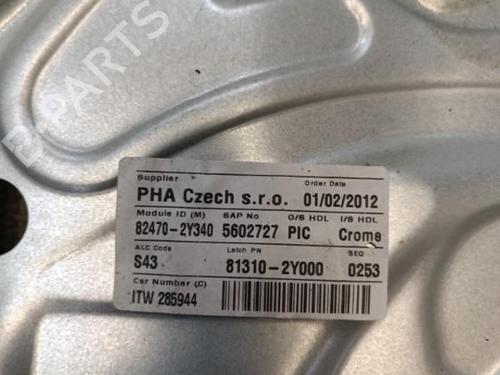 Used Front left window mechanism Front left window mechanism HYUNDAI ix35 (LM, EL, ELH) 1.7 CRDi (116 hp) 21322604 21322604