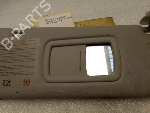 Used Right sun visor RENAULT MEGANE III Grandtour (KZ0/1) 1.5 dCi (KZ09, KZ0D, KZ1G, KZ29, KZ14, KZ1W, KZ10, KZ1F,... (110 hp) 21326793