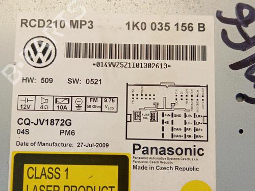 Radio VW GOLF VI (5K1) 2.0 TDI | BP21326774E6 