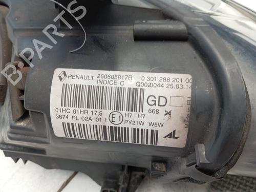 Left headlight RENAULT MEGANE III Hatchback (BZ0/1_, B3_) 1.5 dCi (BZ0C) | BP27682070C28 