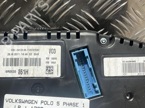 Instrument cluster VW POLO V (6R1, 6C1) 1.6 TDI | BP21507022C47 