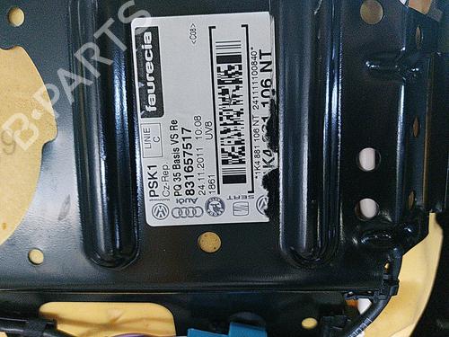 Used Right front seat Right front seat VW GOLF VI (5K1) 1.6 TDI (105 hp) 21504430 21504430