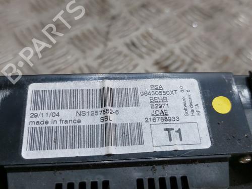 Climate control PEUGEOT 206 CC (2D) 1.6 16V (2DNFUF, 2DNFUR) | BP21513887I5 