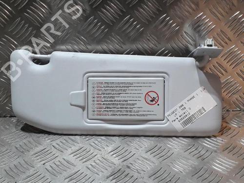 Used Right sun visor PEUGEOT 208 I (CA_, CC_) 1.4 HDi (68 hp) 21506875