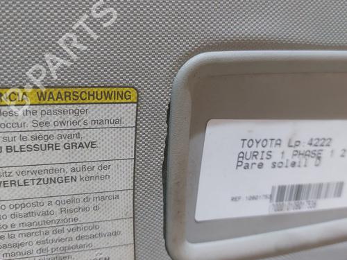 Right sun visor TOYOTA AURIS (_E15_) 2.0 D-4D (ADE150_, ADE150R) | BP26966595I2 - Image 2