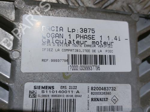 Engine control unit (ECU) DACIA LOGAN (LS_) 1.4 (LS0A, LS0C, LS0E, LS0G) | BP22990623M57  - Image 5