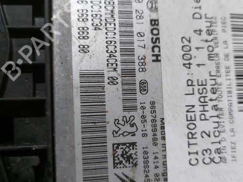 Used Engine control unit (ECU) Engine control unit (ECU) CITROËN C3 II (SC_) 1.4 HDi 70 (SC8HZC, SC8HR0, SC8HP4) (68 hp) 23029087 23029087