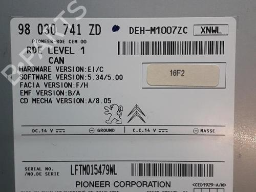 Radio PEUGEOT 208 I (CA_, CC_) 1.4 HDi | BP21506895E6 