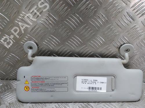 Used Right sun visor Right sun visor NISSAN MICRA C+C III (K12) 1.6 160 SR (110 hp) 21513902 21513902