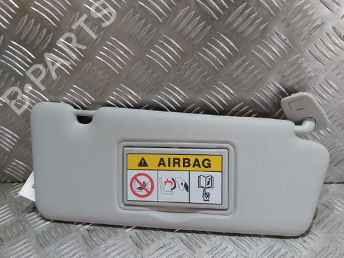Højre solskærm RENAULT MEGANE III Hatchback (BZ0/1_, B3_) 1.5 dCi (BZ1G, BZ1W, BZ0R) (95 hp) 21510315