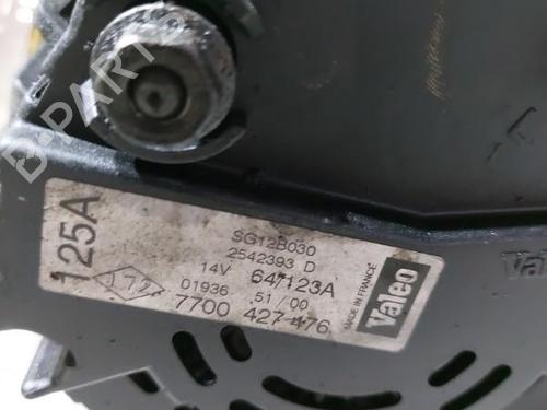Generator RENAULT ESPACE III (JE0_) 2.2 dCi (JE0K) (130 hp) 25261267
