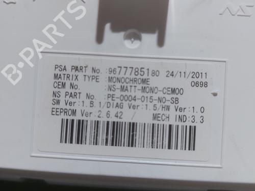 Instrument cluster PEUGEOT 3008 I MPV (0U_) 1.6 HDi | BP24469188C47 