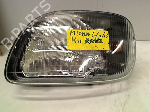 Used Left headlight NISSAN MICRA II (K11) 1.0 i 16V (54 hp) 21912136