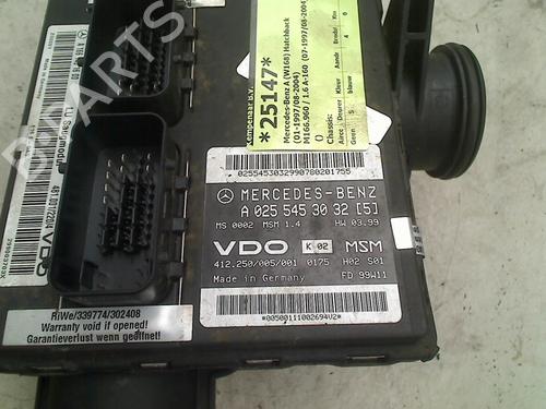 Control unit MERCEDES-BENZ A-CLASS (W168) A 160 (168.033, 168.133) | BP21925151M11 