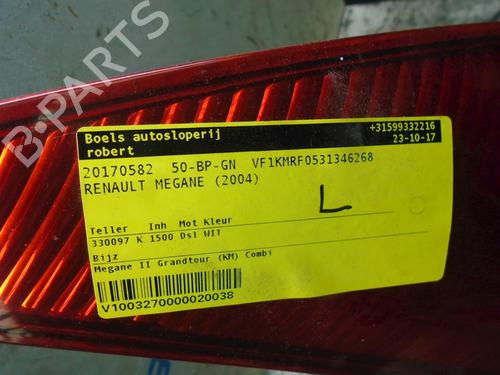 Left taillight RENAULT MEGANE II Estate (KM0/1_) 1.5 dCi (KM0F, KM0T, KM2B) | BP23025899C34 