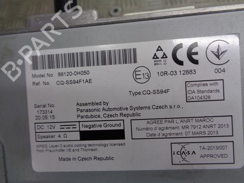Radio PEUGEOT 108 1.0 VTi | BP23011612E6 