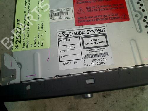 Radio FORD FOCUS II Turnier (DA_, FFS, DS) 2.0 TDCi | BP21925669E6