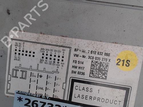 Radio VW GOLF VI (5K1) 1.6 TDI | BP21941857E6 