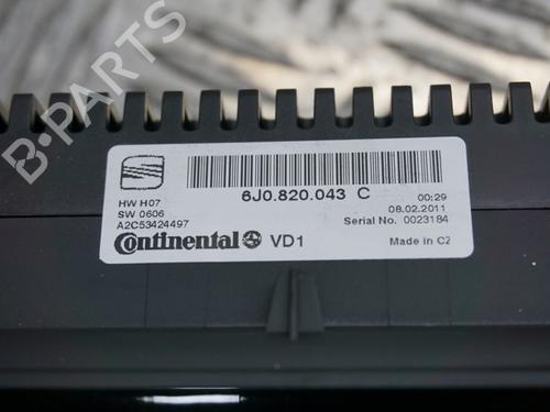 Climate control SEAT IBIZA IV ST (6J8, 6P8) 1.4 | BP23013733I5 