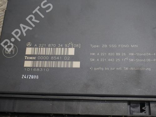 Electronic module MERCEDES-BENZ S-CLASS (W221, V221) S 350 (221.056, 221.156) | BP23018487M83 