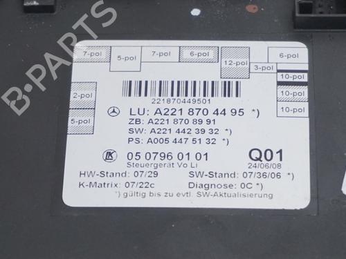 Electronic module MERCEDES-BENZ S-CLASS (W221, V221) S 350 (221.056, 221.156) | BP23018477M83 
