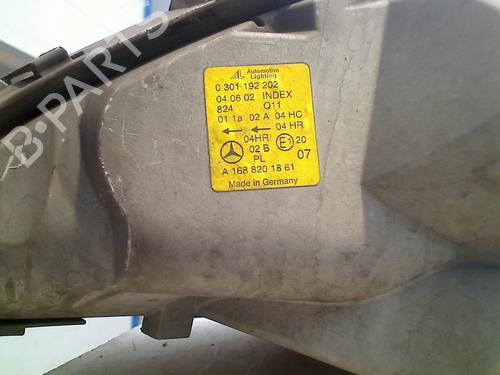 Right headlight MERCEDES-BENZ A-CLASS (W168) A 160 (168.033, 168.133) | BP21932105C29 