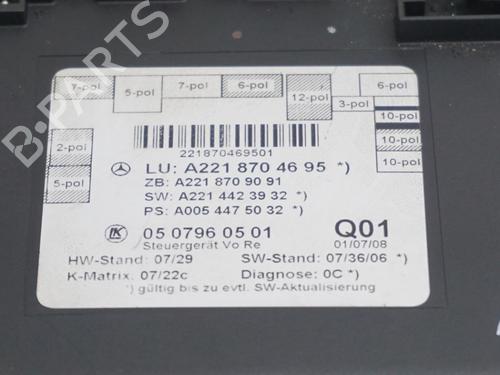 Electronic module MERCEDES-BENZ S-CLASS (W221, V221) S 350 (221.056, 221.156) | BP23018445M83 