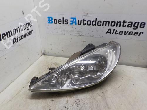 Used Left headlight PEUGEOT 206 CC (2D) 1.6 16V (2DNFUF, 2DNFUR) (109 hp) 23027320