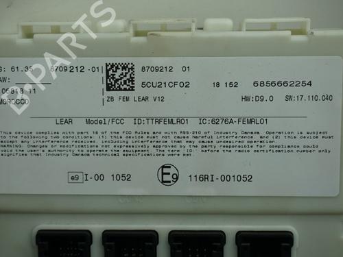 Fuse box BMW 3 (F30, F80) 330 e | BP23014664E1 