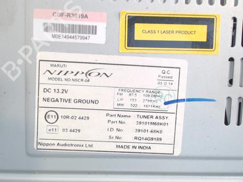 Radio SUZUKI ALTO VII (GF) 1.0 (AMF310, GFC31S) | BP21945398E6 
